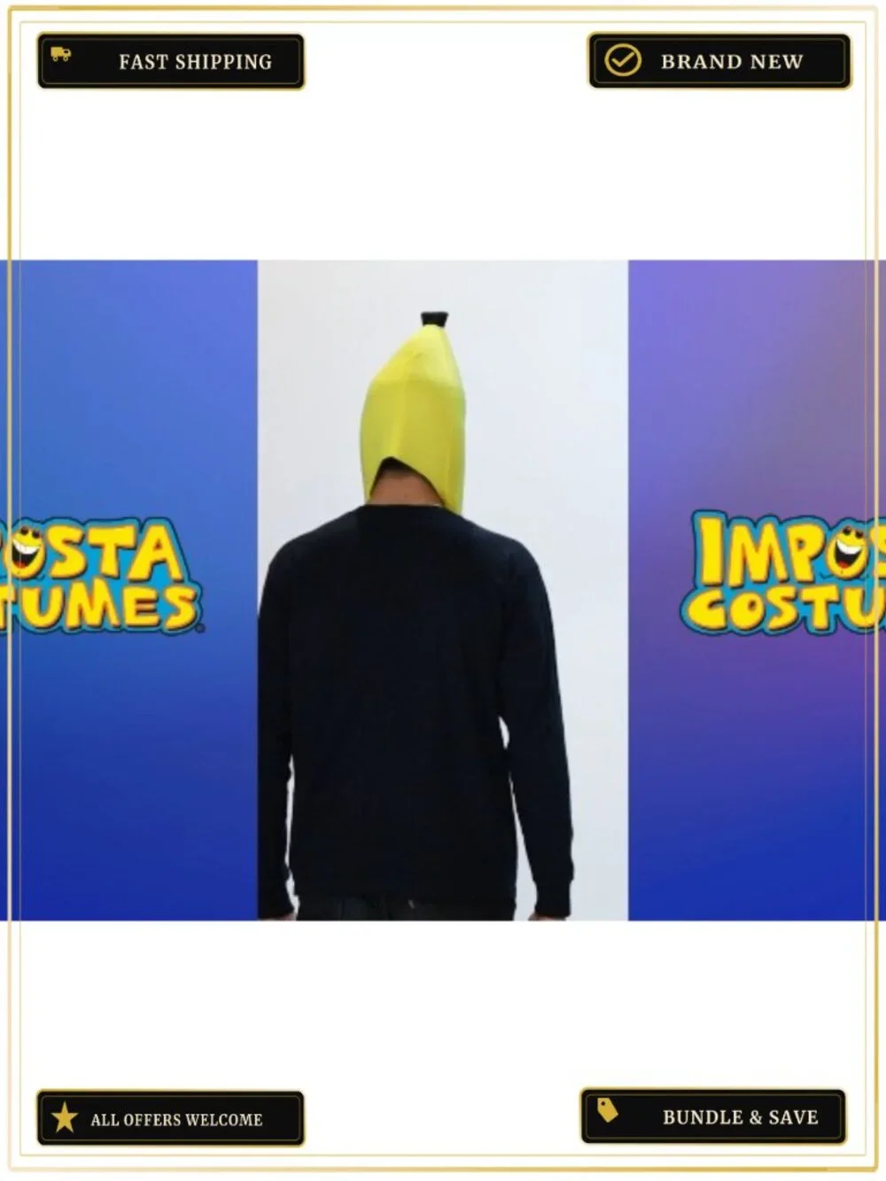 Rasta Imposta Banana Hat Costume Accessory One Size Adult